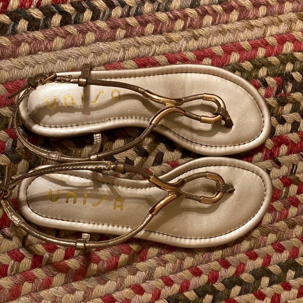 Gold Unisa Sandal